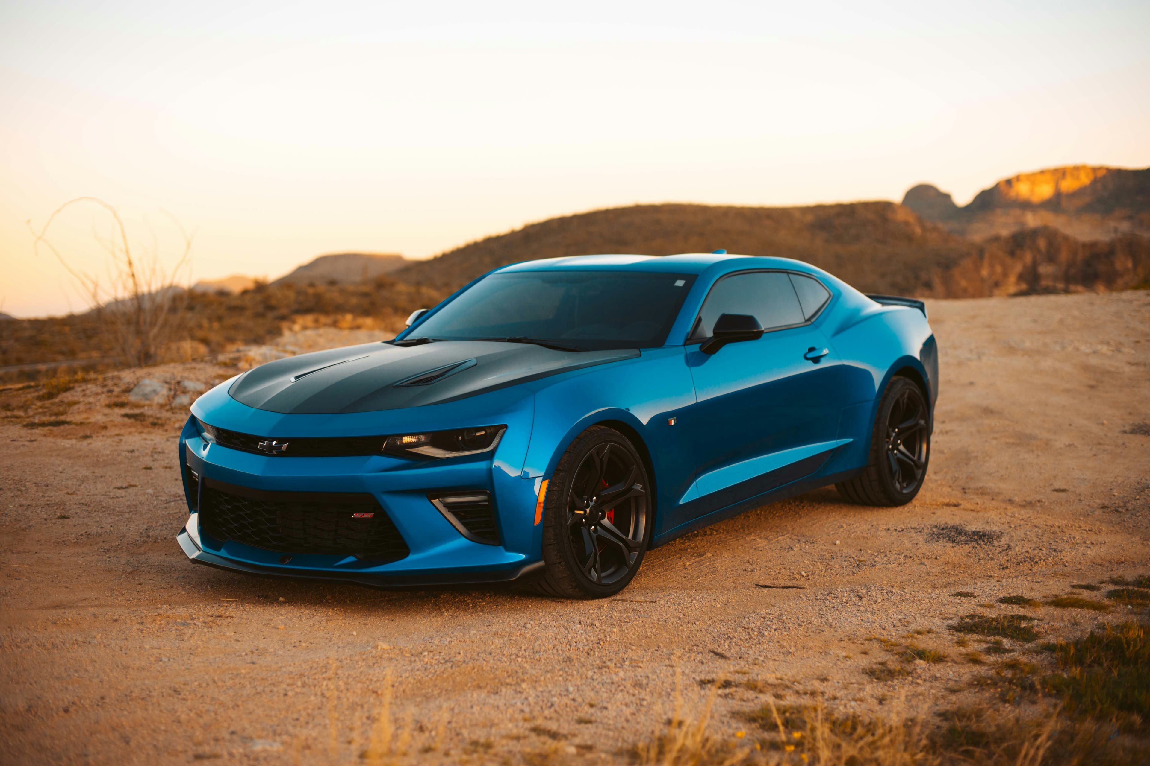 White sports car background